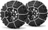 4Pcs 1.9/2.2inch Wheel Tires Metal Snow Chains for 1/10 TRX-4 Axial SCX10 90046 RC Crawler Car (130MM) by WEFEINO
