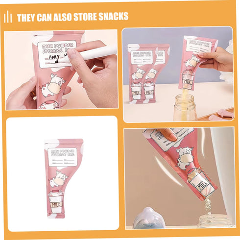 Generic 30pcs Portable Milk Powder Storage Bags Eco-Friendly Disposable Containers for Formula Travel-Friendly