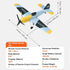 2.4GHZ 3 6-Axis Stabilizer&2 BF-109 VEVOR RC Plane, Channel RC Airplane with Gyro Batteries, Ready to Fly Fighter