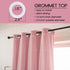 42W 84L,2 Pink Curtains for Girls Bedroom Kids Baby Room Decor Cute Double Layer Star Cutout Curtains Room Darkening