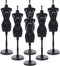 Doll Cloth Form 6Pcs Mannequin Dress Display Stand for Doll Clothes, Black Plastic Mini Gown Holder