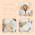 Finpletai Boho Flower Wall Decals, Daisy Wildflower Wall Stickers Leaf Floral Decor for Girls Bedroom Baby Nursery Kids