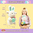 11" Animated Easter Plush Lamb with Bunny Ears - Leapin' Lucy | Dances to Song "Peter Cottontail" | Soft Stuffed Animal