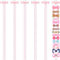 Tweruna 6 PCS Bow Organizer for Girls, Girl Bow Organizer, Pink Hair Bows