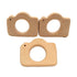 10pcs Lovely Cartoon Wood Camera Teether, Pure Natural Animal Shape Beech Wooden Teething Toys