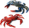 Realistic Crab Marine Animal Model Toys, 2 Pcs Simulated Sea Life Animals Figurine Collection for Science Educational
