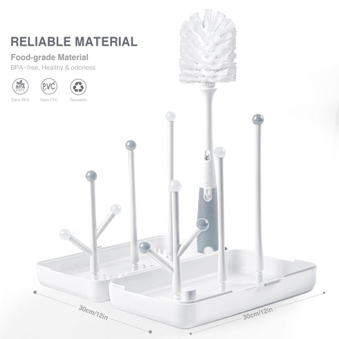 Termichy Travel Baby Bottle Drying Rack, Compact Size with Large Capacity for Working Mom, Visit Families, Friends