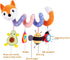 Car Seat Toys, Baby Plush Spiral Hanging Toys for Stroller, Crib Bar, Bassinet, Car Seat Mobile with Music Box, BB