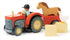 18m+ Tender Leaf Toys - Farmyard Tractor - Wooden Tractor Toy with Removeable Trailer, Animals and Accessories