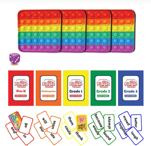 Ultimate Reading Bundle - Master 220 Dolch Sight Words for Pre-K to Grade 3 with Popping Mats & Dice