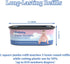 Omlishy 810 4 Pack Jumbo Square Bags Refill Compatible with Diaper Genie Compact, Select Pails (Not Fit Classic), Max