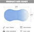 decor gift 4 Pack 22x11in Cotton Burp Cloth Soft Touch Blue Gradient Burp Rags for Unisex boy and Girl