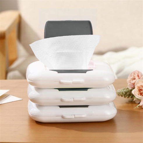 Qintreesify 1Pc Travel Wipe Holder Reusable Wet Wipe Container Box Strollers Hanging Dispensers Refillable Wipe Case