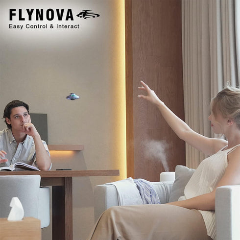 FLYNOVA Cool Kids Light Up Toys, Hand Operated UFO Drones, Mini Flying Orb with Lights, Indoor Outdoor Party Toys