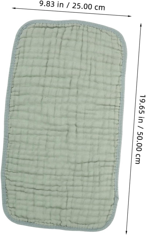 LOORGVEL 6pcs Cotton Burp Cloths Soft Muslin Washcloths for Newborns Absorbent Towels for Drool Sweat and Burping