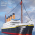 Micro Mini Blocks Titanic Building Block Set, Titanic Cruise Ship Model Kit for Adults & Kids (1288 Pieces)