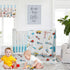 Brandream Fitted Crib Sheets Boys Construction Truck Baby Nursery Toddler Sheets Cotton Car Vehicle Carriage Excavator