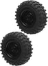 55mm/2.2in 1/10 Scale Rubber Tires & Wheel Rims, Anti-Skid Fit for D12 Model Parts, Black