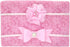 Newborn Baby Lace Wrap Blanket and 2 pcs Beads Headband, Baby Photography Props (T1) (Pink)