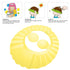 Srliya Baby Shower Shampoo Bath Cover Soft Adjustable Visor Hat for Toddlers Silicone Hair Sun Ear for Kids (Yellow)