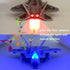 22 Ailejia Diecast F Fighting Falcon Airplane Model Military Plane Pull Back with Lights and Sounds Fighter Jet Toys