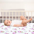 Pack 2 Pack Pack and Play Sheets Girl, Mini Crib Sheets, Stretchy Playard Fitted Sheet, Compatible with Graco n Play