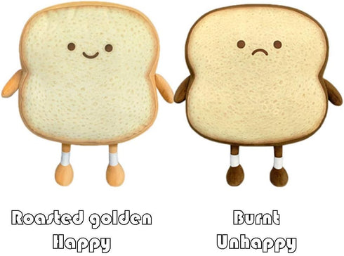 VHYHCY Cute Toast Bread Plush Pillow - Golden Food Toy
