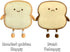 VHYHCY Cute Toast Bread Plush Pillow - Golden Food Toy