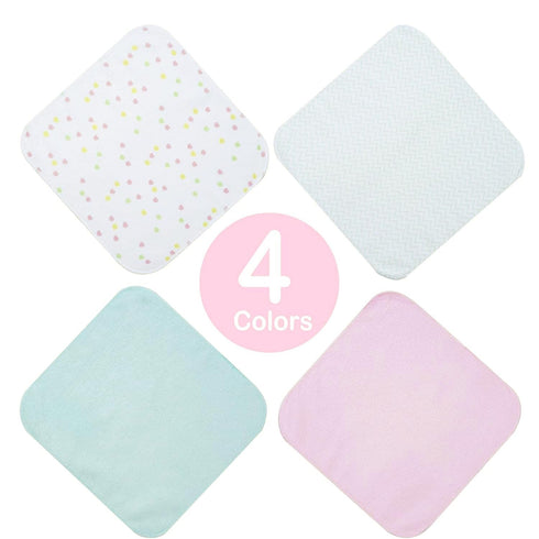 24Pack 9x9 softan Baby Washcloths, Baby Wash Cloths Extra Soft & Ultra Absorbent, Baby Towels and Washcloths Face Towel