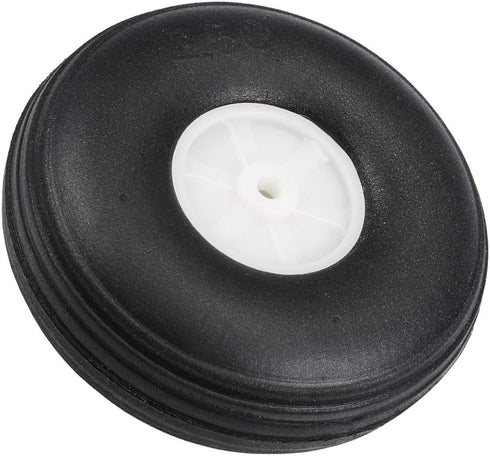 uxcell Tire and Wheel Sets for RC Airplane, PU Sponge Tire with Plastic Hub, 2.5" 2pcs