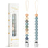 BebeBiu 2 Pack Pacifier Clips, Silicone Pacifier Clip for Baby Boys and Girls,