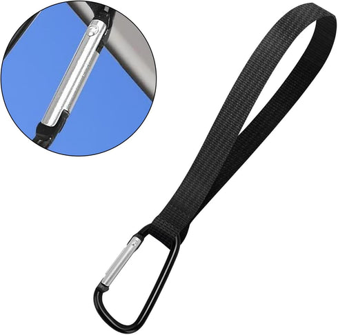 NUEAYMS Set 4 of Nylon Hooks for Baby Carrier and Pet Walker Multipurpose Carabiner Clip for Bicycle and Shopping Cart