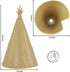 BMC Classic Plains Indian Teepees - Tan 3pc Western Plastic Playset Accessories