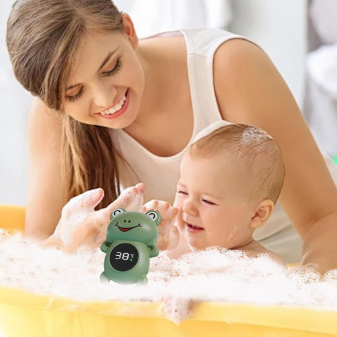 Generic 12 Cm 7 Cm Baby Bath Thermometer Waterproof Cartoon Frog Digital Reader | Compact X Water Thermograph