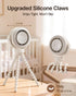 Pinch-Proof 10H 5-Speed SWEETFULL Portable Stroller Fan, Baby Fan, Battery, Quiet Mini Clip on Fan, USB-C Rechargeable