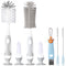 Ariseno 5-in-1 Baby Bottle Cleaner Set, Including Nylon & Silicone Bottle Brush,