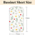 4 Pack 19" 33" Bassinet Fitted Sheets Compatible with x Koolababy/Koolerthings, BCOL, Semphis, Cowiewie and IKOMZY Baby