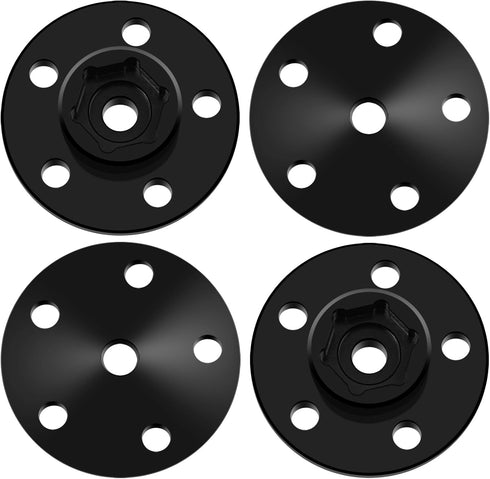 MOHERO Alloy Wheel Hex Hub Adapters - 12mm for 1/10 Tamiya Clod Buster, Axial Wraith/TXT Tires