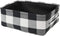 INough Christmas Buffalo Plaid Storage Basket, Collapsible Toy Box for Kids, Baby/Office/Bedroom, Farmhouse Decor.