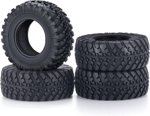 RC Rubber Micro Tires 38mm with Foam Insert, 4pcs for 1/18 Kyosho Mini Z 4x4 Jimny