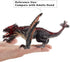 8" Dragon Toy Figure, Realistic Plastic Ancient Mythological Fire Creature Model for Kids and Adults