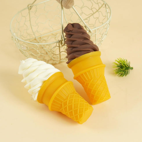 2 Pcs Simulated Ice Cream Artificial Lifelike Ice Cream Fake Ice Cream Food Model for Home Kitchen Cabinet Desk Shops