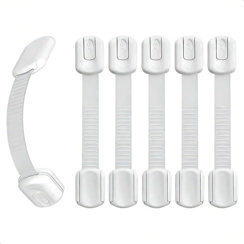 mufew 6-Pack Child Proof Cabinet Locks,Child Safety Strap Locks,Baby Proof Drawer Locks for