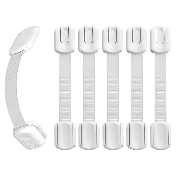 mufew 6-Pack Child Proof Cabinet Locks,Child Safety Strap Locks,Baby Proof Drawer Locks for