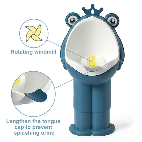 FIABC Potty Training Urinal Boy Urinal Kids Toddler Pee Trainer Bathroom Funny Baby Training PottiesDEEP Blue