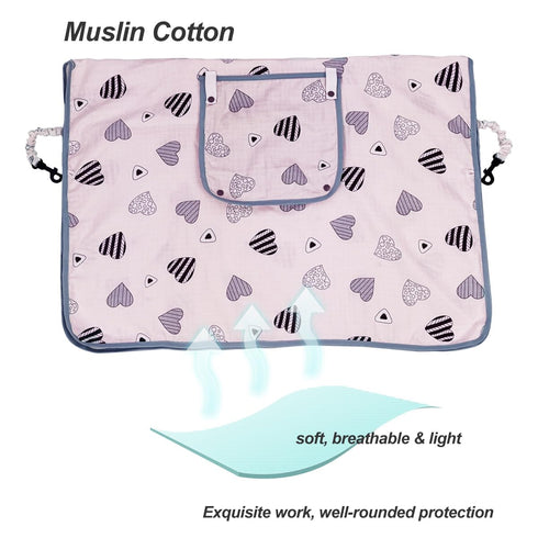 Summer, Car seat Covers for Babies, Infant Carseat Canopy for Newborn Carrier, kick Proof Yet Anti-Slip Design, Muslin