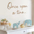 JarThenaAMCS Once Upon a Time Wooden Sign Reading Corner Sign Nursery Wall Decor for Kids Bedroom Bookshelf Home Decor