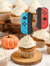 24PCS Video Game Cupcake Toppers: Switch Game Controller Theme Decorations for Boys Birthday Party