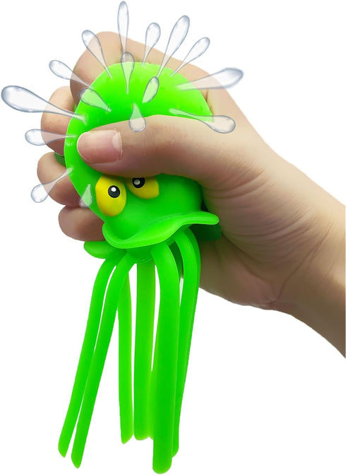 Eutreec Pack 4 Octopus Water Balls, of Pool Floating Toys Baby Bath Toys Squishy Sensory Stress Relief Toys, Cute
