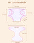 6 12-15 Inch BABESIDE Pcs Baby Doll Diapers for Dolls, Reusable & Washable Doll Underwear Fits Baby Dolls, Pretend Play